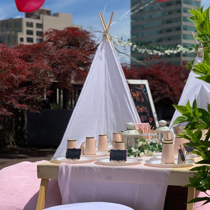 Teepee in the City party tents rentals